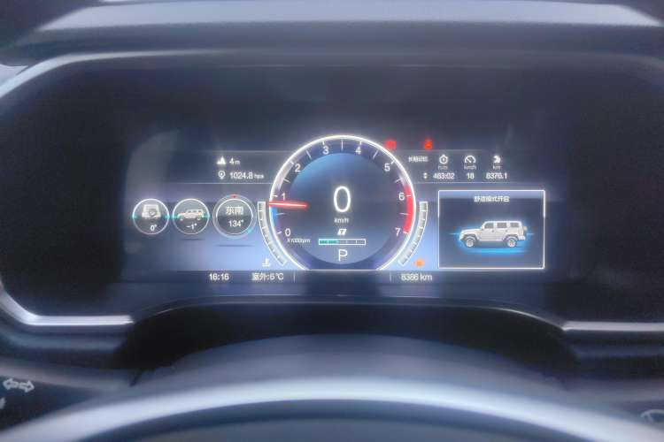 Used BAIC Off-Road BJ40 2023 2.0T Automatic Four-Wheel Drive Urban Hunter Edition Chivalrous Type Instrument Cluster
