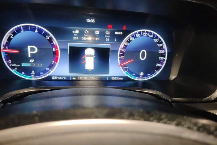 Used BAIC Off-Road BJ40 2023 2.0T Automatic Four-Wheel Drive Ring of the Tower Champion Edition Odometer Close Up