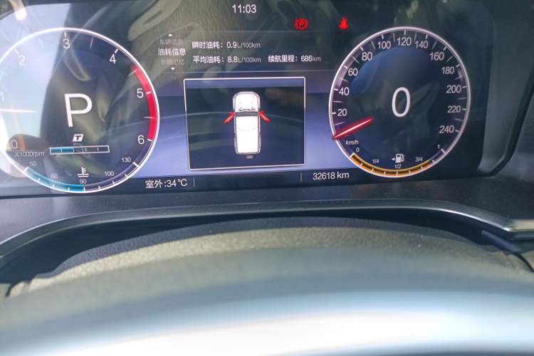 Used BAIC Off-Road BJ40 2024 2.0D Blade Hero Glory Edition Odometer Close Up