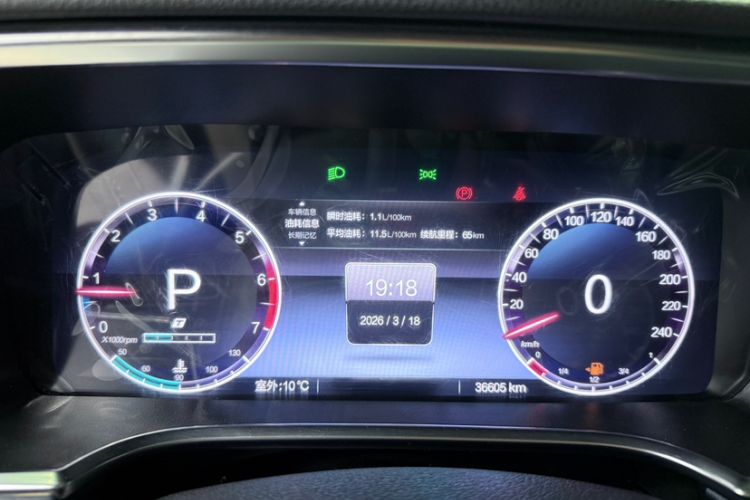 Used BAIC Off-Road BJ40 2024 2.0T Urban Hunter Honor Edition Odometer Close Up