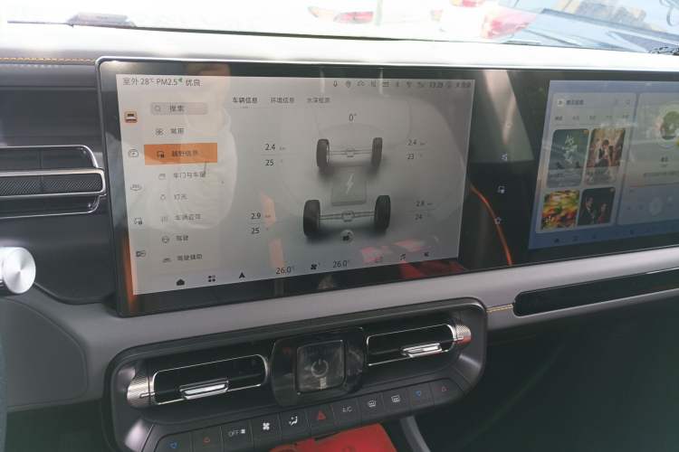 Used BAIC Off-Road BJ40 Electric Drive 2025 Standard Edition Audio And AC Panel