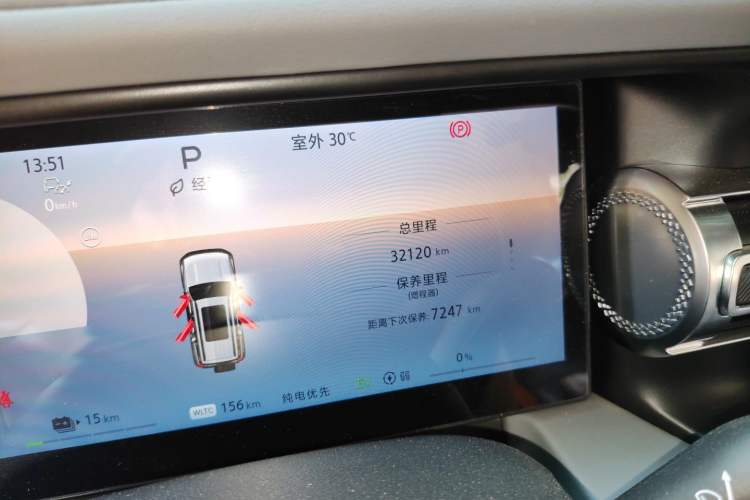 Used BAIC Off-Road BJ40 Electric Drive 2025 Advanced Edition Odometer Close Up
