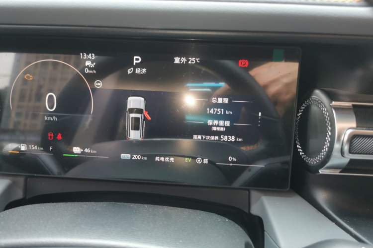 Used BAIC Off-Road BJ40 Electric Drive 2025 Advanced Edition Odometer Close Up