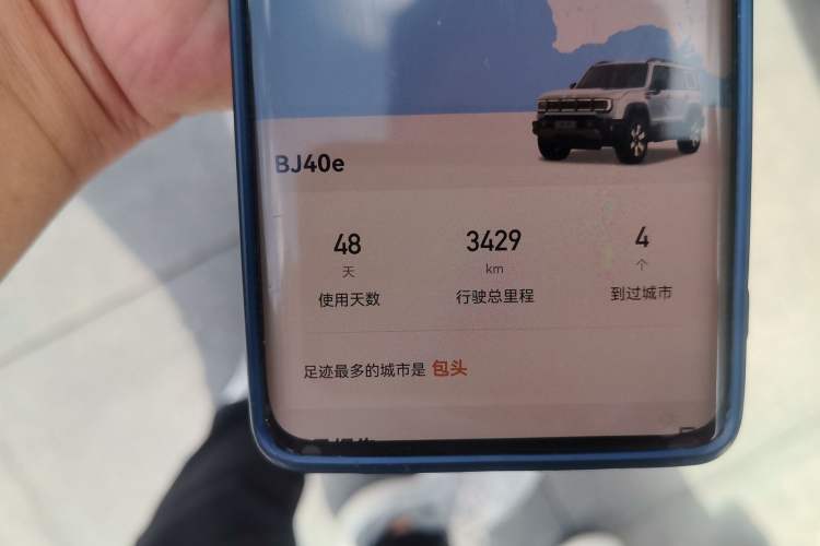 Used BAIC Off-Road BJ40 Electric Drive 2025 Standard Edition Odometer Close Up