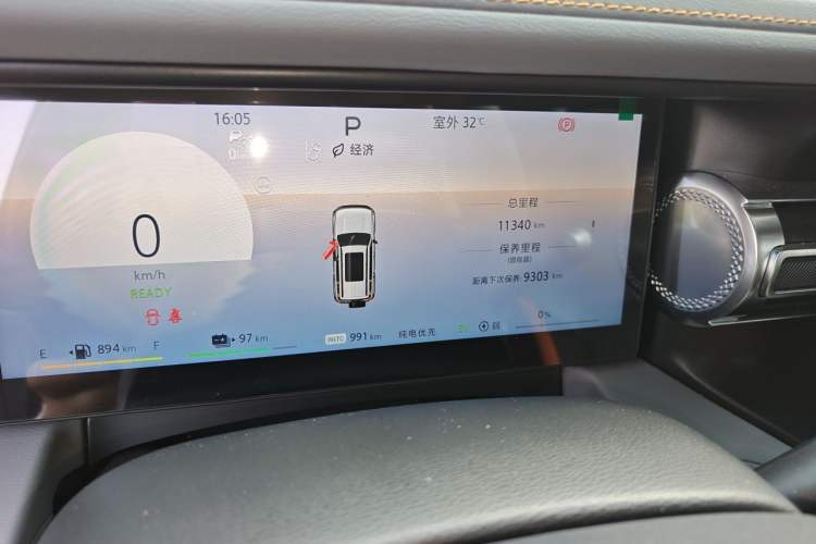Used BAIC Off-Road BJ40 Electric Drive 2025 Advanced Edition Odometer Close Up