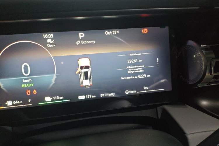 Used BAIC Off-Road BJ40 Electric Drive 2025 Advanced Edition Odometer Close Up