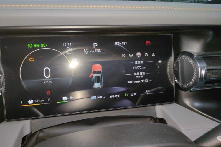 Used BAIC Off-Road BJ40 Electric Drive 2025 Advanced Edition Odometer Close Up