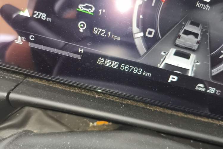 Used BAIC Off-Road BJ60 2022 2.0T Version 11 Five Seats Odometer Close Up