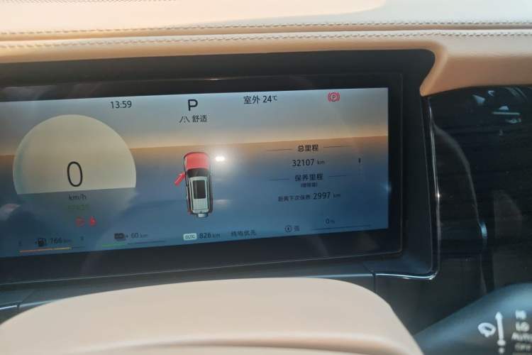 Used BAIC Off-Road BJ60 Leiting 2024 Magic Electric Drive Advanced Version 5 Seats Odometer Close Up