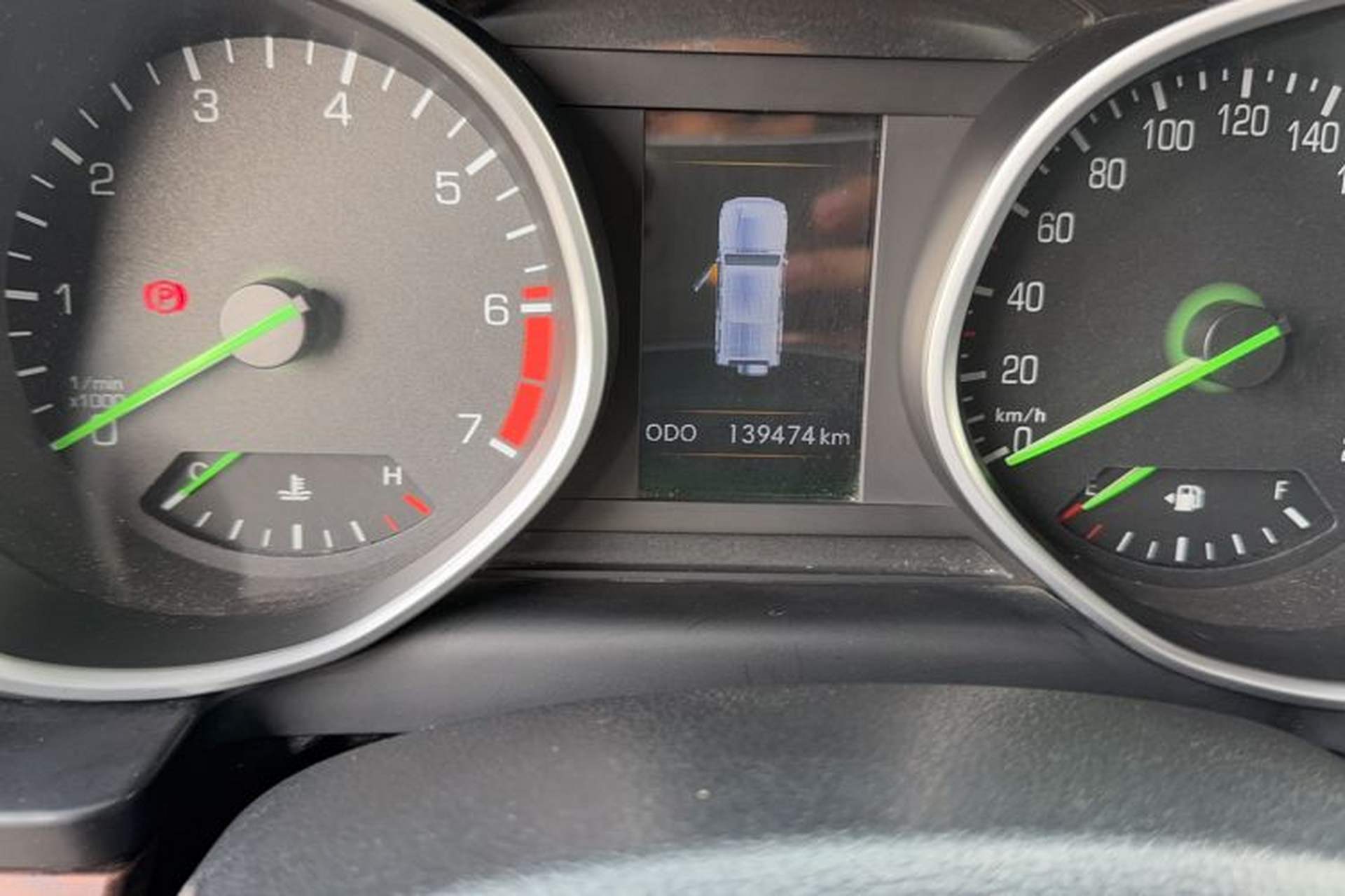 Used BAIC Off-Road BJ80 2018 2.3T Automatic Premium Version China V Emission Standard Odometer Close Up