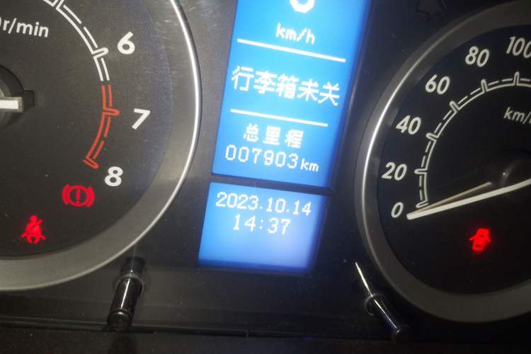 Used BAIC Off-Road E Series 2012 Hatchback 1.3L Manual Liking Edition Odometer Close Up