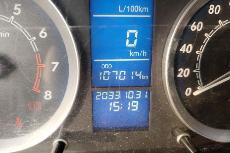 Used BAIC Off-Road E Series 2012 Hatchback 1.5L Manual Leshang Version Odometer Close Up