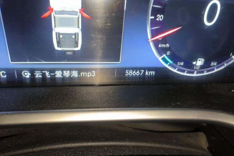 Used BAIC Off-Road F40 2021 2.0T Automatic Cube Edition Odometer Close Up