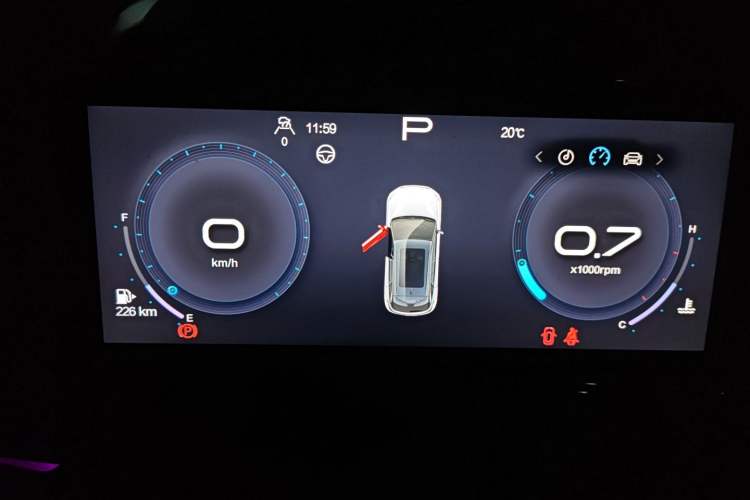 Used BAIC Rubik 2022 1.5T DCT Diamond Edition Instrument Cluster