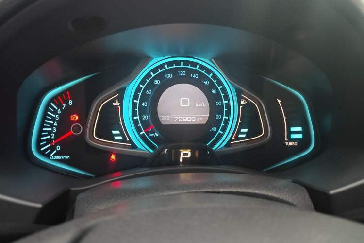 Used BAIC Senova CC 2015 1.8T Automatic Elite Edition Odometer Close Up