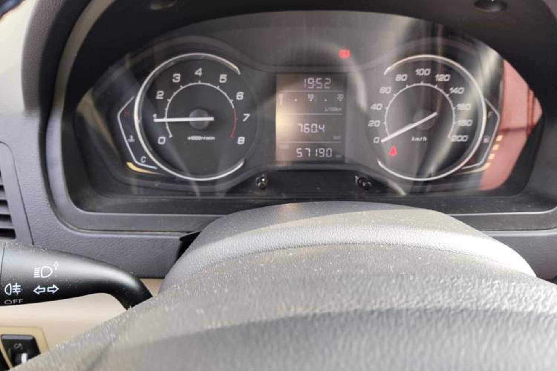 Used BAIC Senova D20 2015 Sedan 1.5L Manual Lotte Edition Odometer Close Up