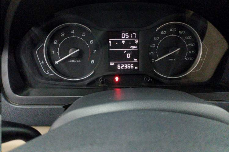 Used BAIC Senova D20 2015 Hatchback 1.5L Automatic Lotte Edition Odometer Close Up
