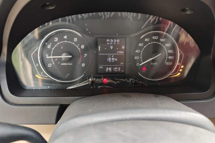 Used BAIC Senova D20 2015 Sedan 1.3L Manual Joy Edition Odometer Close Up
