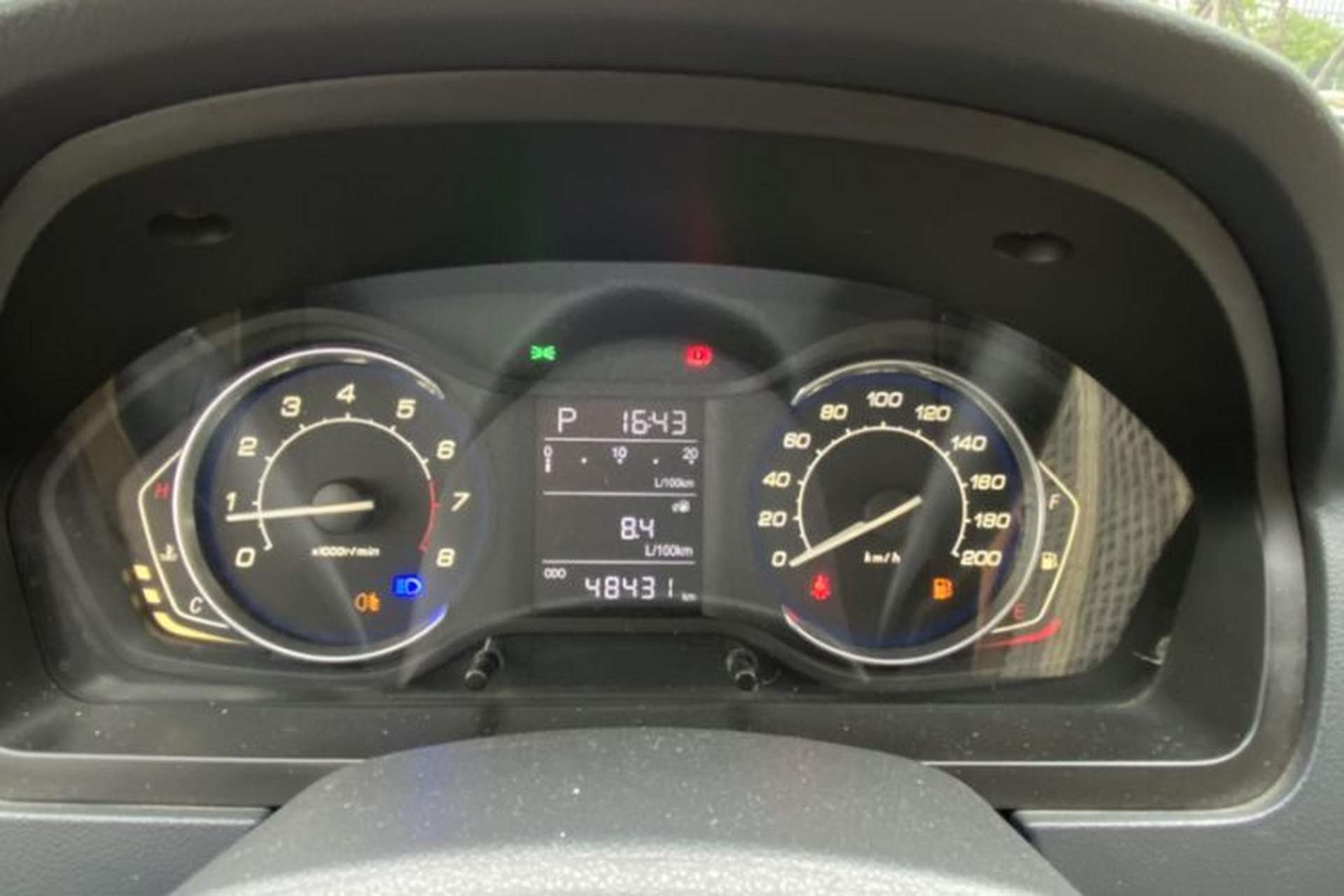 Used BAIC Senova D20 2015 Hatchback 1.5L Automatic Lotte Edition Odometer Close Up