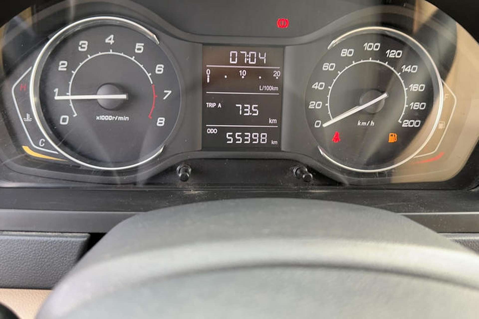 Used BAIC Senova D20 2015 Hatchback 1.5L Manual Lotte Edition Odometer Close Up