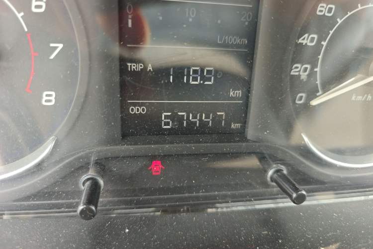 Used BAIC Senova D20 2015 Sedan 1.3L Manual Joy Edition Odometer Close Up