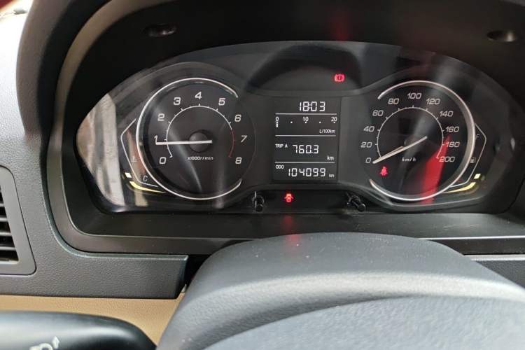 Used BAIC Senova D20 2015 Hatchback 1.5L Automatic Lotte Edition Odometer Close Up