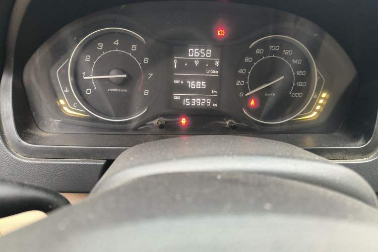 Used BAIC Senova D20 2015 Sedan 1.5L Manual Lotte Edition Odometer Close Up