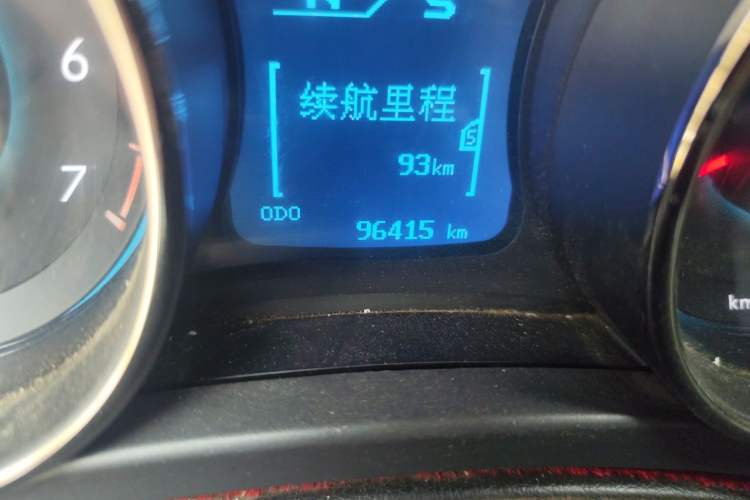 Used BAIC Senova D50 2014 1.5L CVT Standard Edition Odometer Close Up