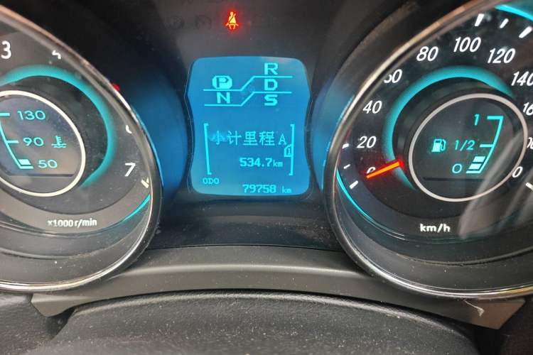 Used BAIC Senova D50 2014 1.5L CVT Standard Edition Odometer Close Up