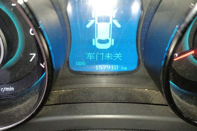 Used BAIC Senova D50 2014 1.5L manual standard version Odometer Close Up