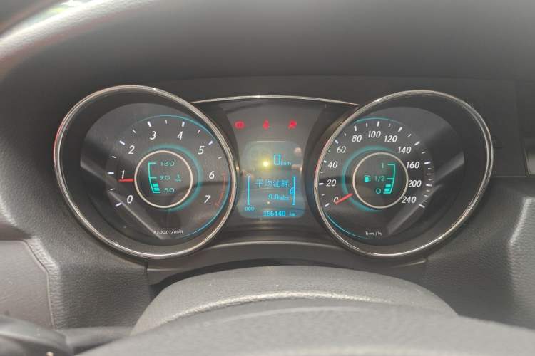 Used BAIC Senova D50 2015 1.5L Manual Comfort Value Navigation Edition Odometer Close Up