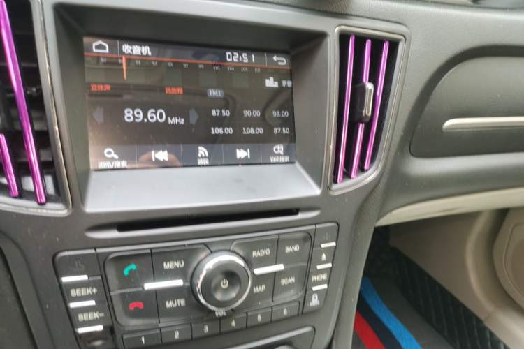 Used BAIC Senova D50 2015 1.5L Manual Comfort Value Navigation Edition Audio And AC Panel