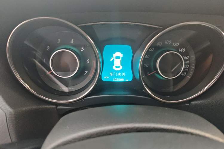 Used BAIC Senova D50 2016 1.5L CVT Comfort Version Odometer Close Up