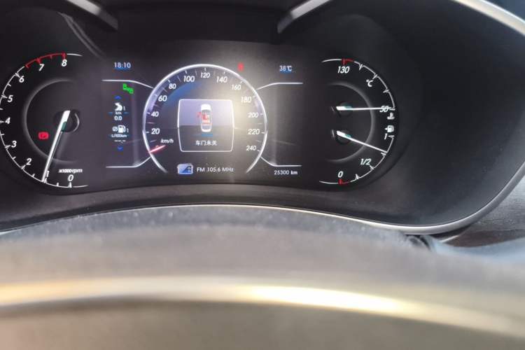 Used BAIC Senova D50 2018 1.5L Manual Prestige Intelligent Drive Edition Odometer Close Up