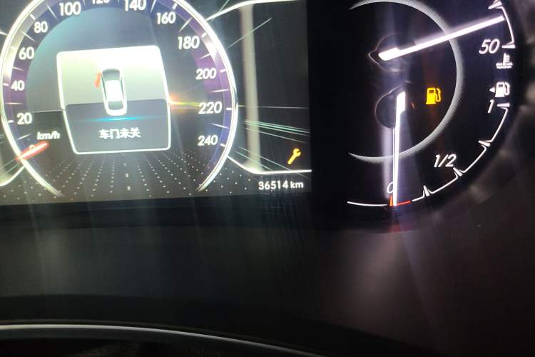 Used BAIC Senova D50 2018 1.5L Manual Prestige Intelligent Drive Edition Odometer Close Up