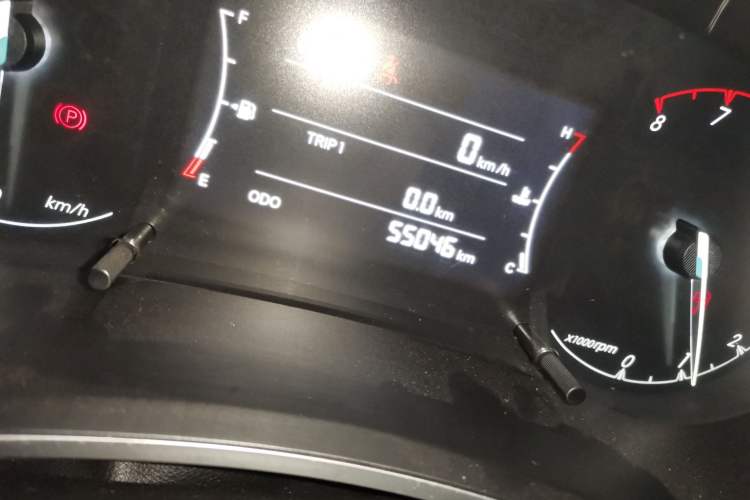 Used BAIC Senova D50 2018 1.5L Manual Luxury Intelligent Driving Version Odometer Close Up