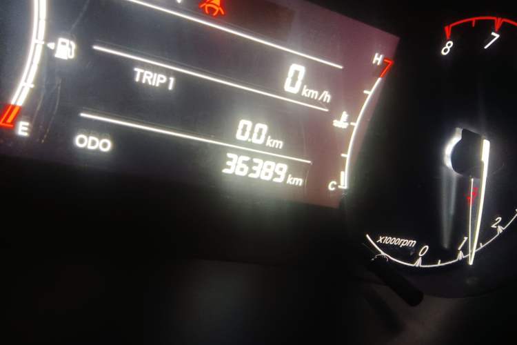 Used BAIC Senova D50 2018 1.5L Manual Luxury Intelligent Driving Version Odometer Close Up