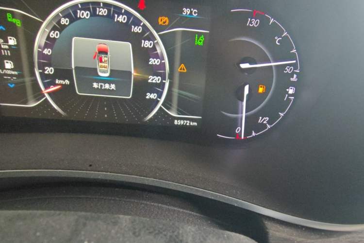 Used BAIC Senova D50 2018 1.5L Manual Prestige Intelligent Drive Edition Odometer Close Up