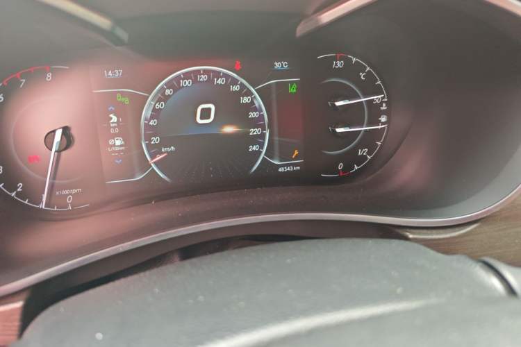 Used BAIC Senova D50 2018 1.5L Manual Prestige Intelligent Drive Edition Odometer Close Up
