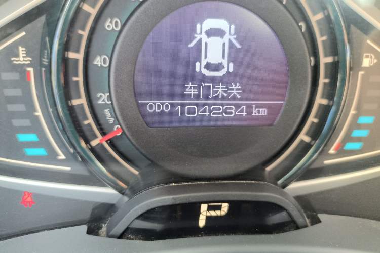 Used BAIC Senova D60 2014 1.8T Automatic Elite Model Odometer Close Up