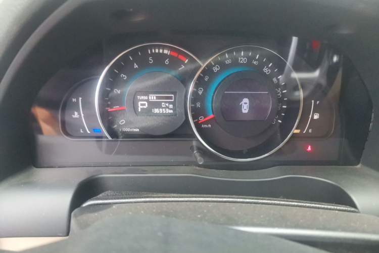 Used BAIC Senova D70 2013 1.8T Government Edition Odometer Close Up