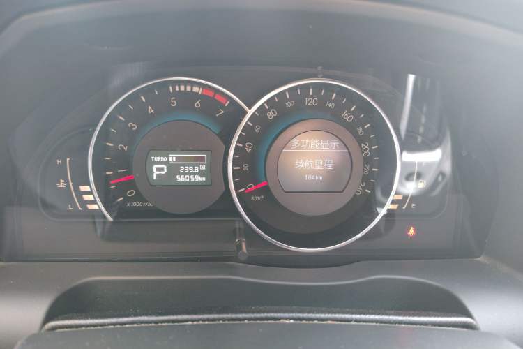 Used BAIC Senova D70 2018 Performance Version 1.8T Comfort Version Odometer Close Up