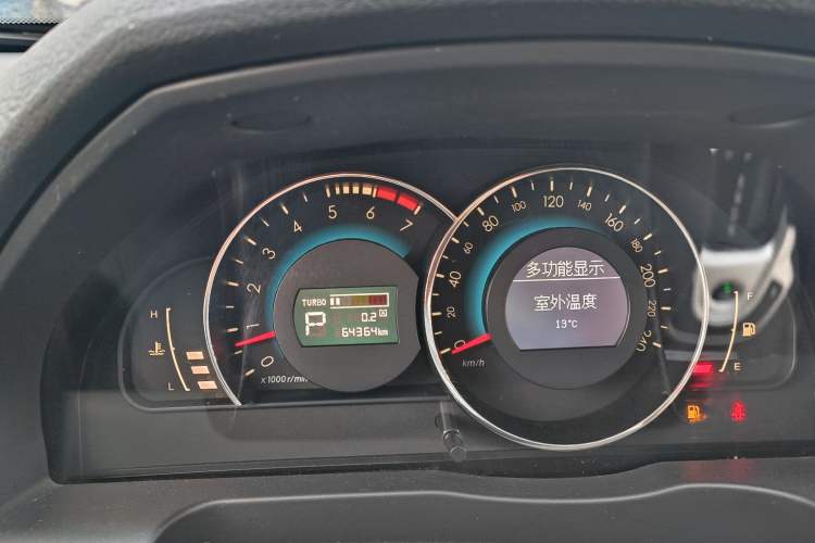 Used BAIC Senova D70 2018 Performance Version 1.8T Comfort Version Odometer Close Up