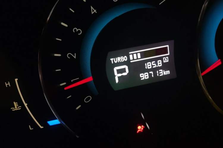 Used BAIC Senova D70 2018 Performance Version 1.8T Comfort Version Odometer Close Up