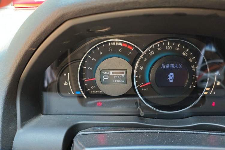 Used BAIC Senova D70 2018 Performance Version 1.8T Comfort Version Odometer Close Up
