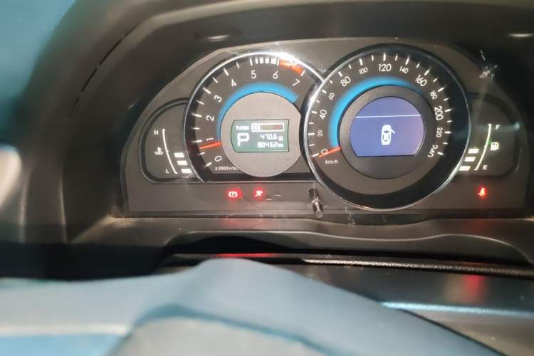 Used BAIC Senova D70 2018 Performance Version 1.8T Comfort Version Odometer Close Up