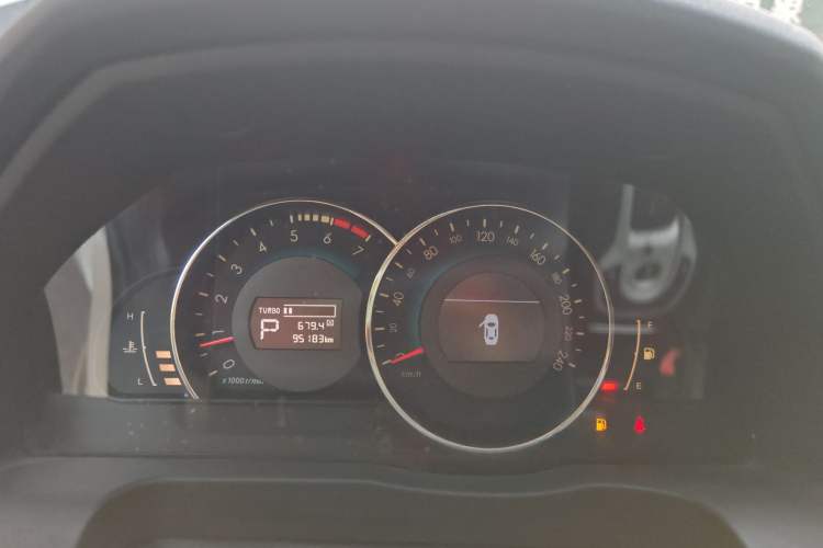 Used BAIC Senova D70 2018 Performance Version 1.8T Comfort Version Odometer Close Up