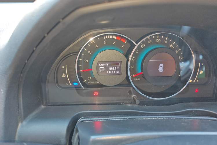 Used BAIC Senova D70 2018 Performance Version 1.8T Comfort Version Odometer Close Up