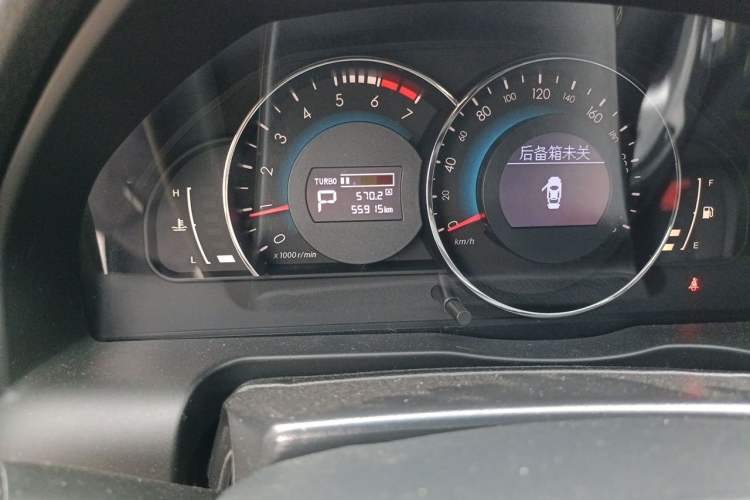Used BAIC Senova D70 2018 Performance Version 1.8T Comfort Version Odometer Close Up