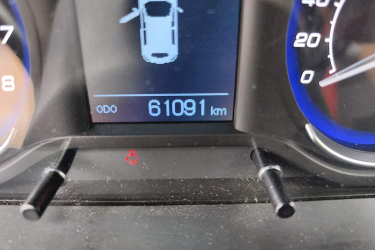 Used BAIC Senova X25 2015 1.5L Automatic Elite Model Odometer Close Up